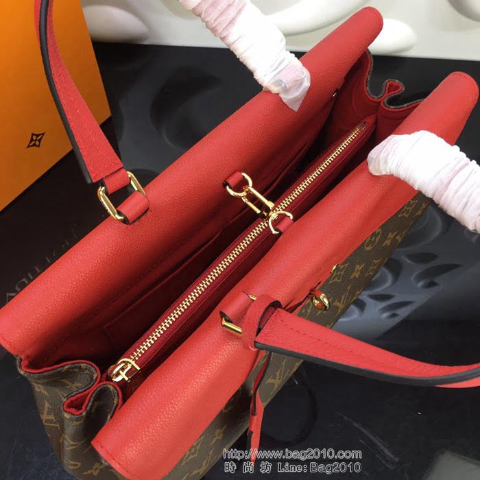 路易威登LV 頂級原單 CLUNY BB手袋 理想型商務手袋 手袋輪廓純粹 肩帶採用鮮亮配色 單肩手提斜挎 M43792  YDH2466